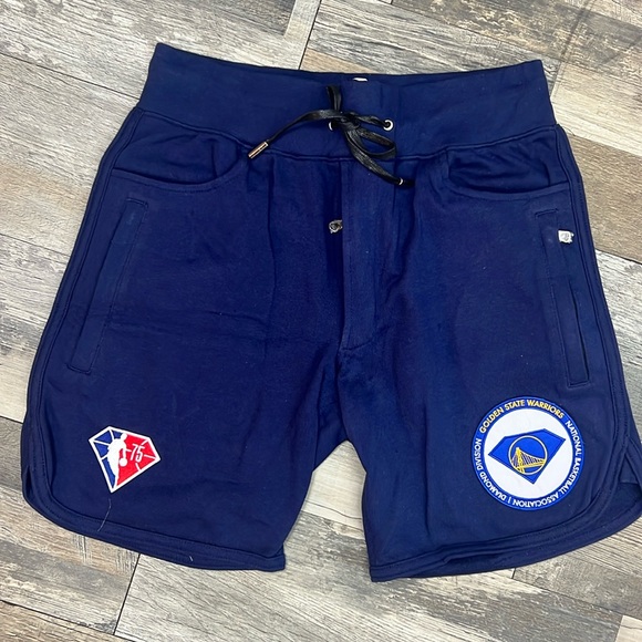 Diamond Supply Co. SweatShorts blue six pockets unisex 🆕 Golden State Warriors - Picture 1 of 11